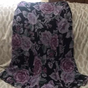 Floral Long Stylish Skirt 16